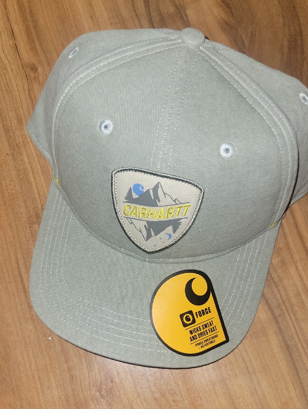 Carhartt Sage Green Logo Patch Baseball Hat
